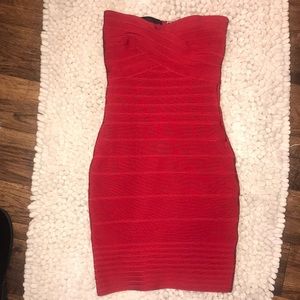Red bandage dress